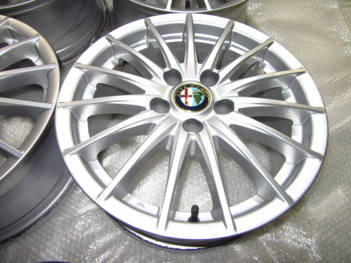 Alfa Romeo 16インチ アルミホイール 4本セット アルファロメオ159純正16インチアルミホイールのみ4本 16x7j+34 5H-110
