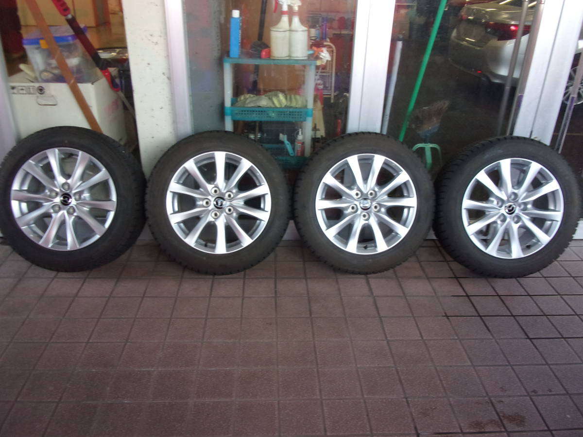 ♪Ｓ2860　マツダ純正アルミホイール　グッドイヤー　225/55Ｒ17　タイヤセット　中古品　アテンザ♪
