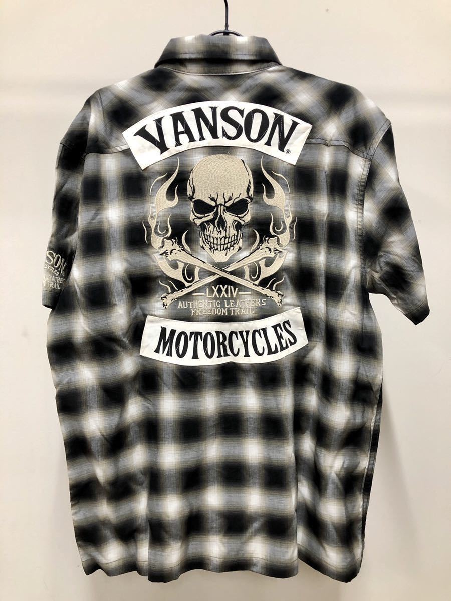 バンソン VANSON チェックシャツの通販 - 半袖 オンブレチェックシャツ