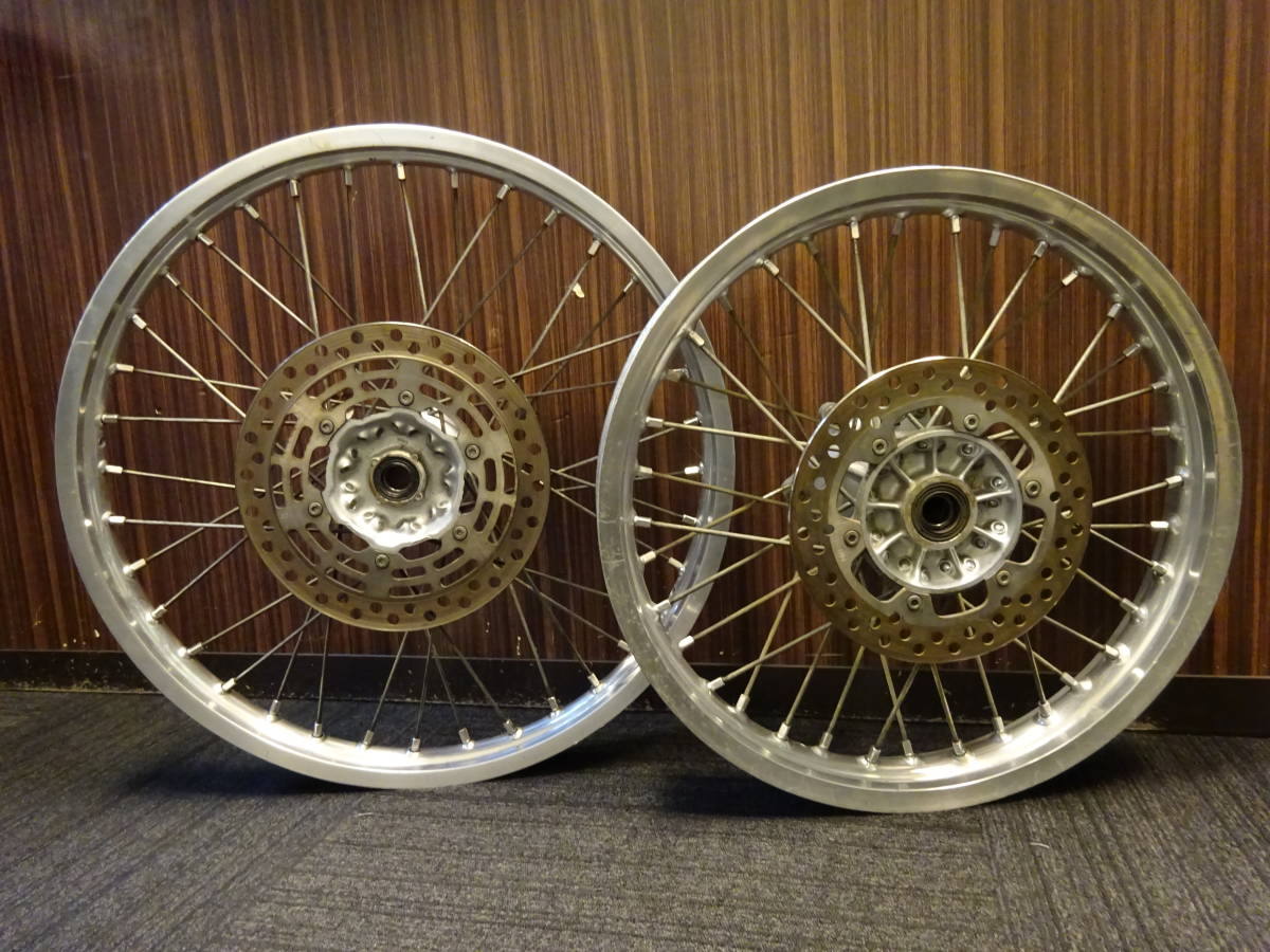 DR-Z400S 前後ホイールセット スペアホイール 21×1.60 18×2.15