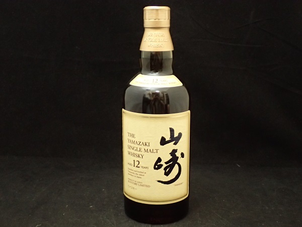 A58☆未開栓 古酒 SUNTORY YAMAZAKI サントリー ウイスキー 山崎 12年