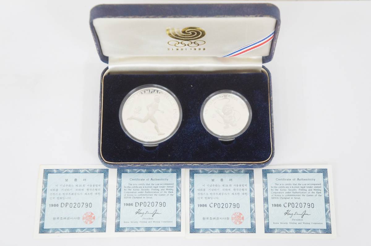 ソウルオリンピック 1988年 韓国 5000ウォン銀貨 5000ウォン 10000