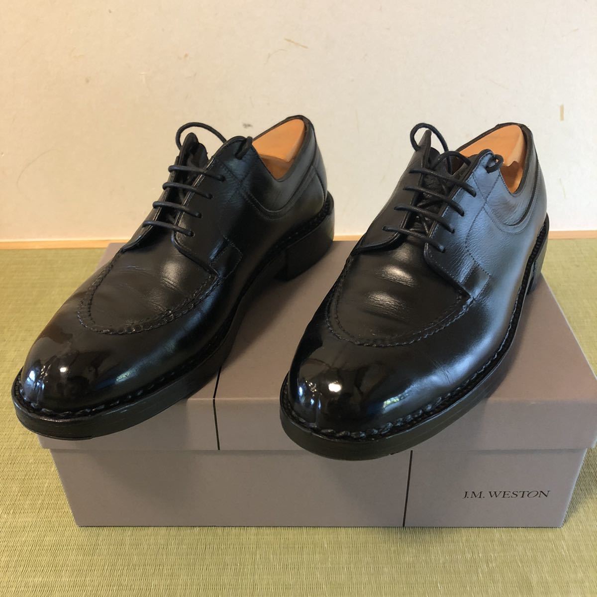 WESTON - 0 JMウェストン☆JM ブラック J.M. JM 旧ロゴ ダービー☆美品☆