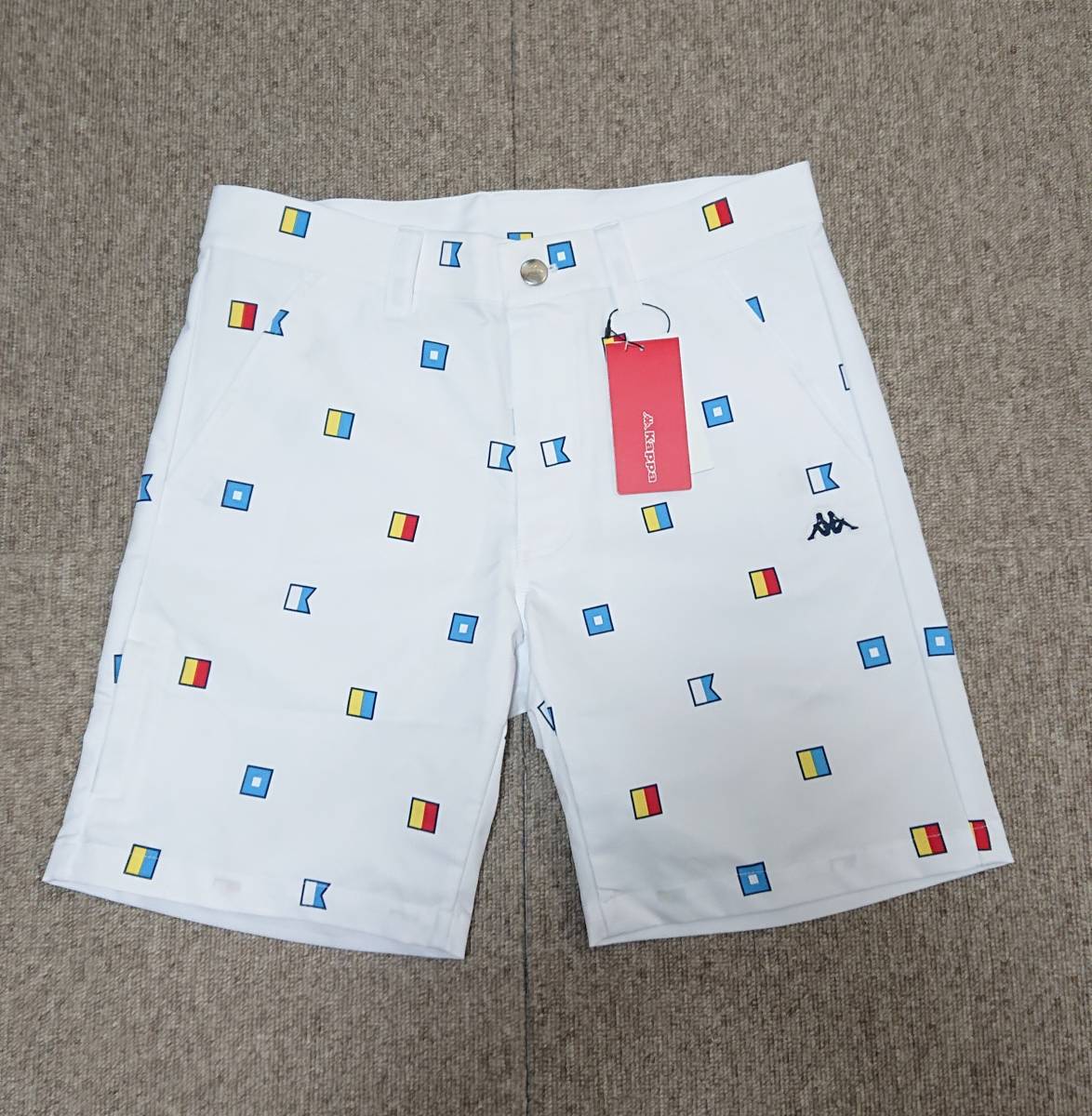 【新作入荷，格安】 春夏/ 送料198円可能 S 74㎝ JASPO / KAPPA GOLF カッパ ゴルフ 撥水加工 ストレッチ モノグラム柄 ショートパンツ/ ホワイト(74cm～)｜売買されたオークション情報、yahooの商品情報をアーカイブ公開 パンツ、スラックス