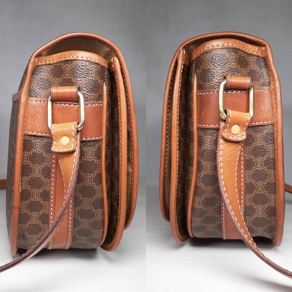 1円～【良品】CELINE セリーヌ ショルダーバッグ マカダム 斜め掛け 