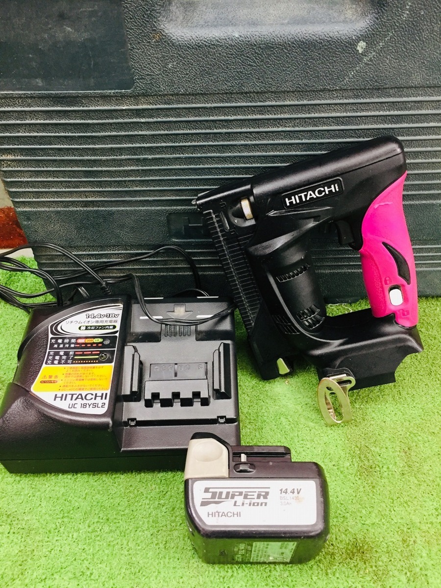 中古】日立工機 N14DSL コードレスタッカ