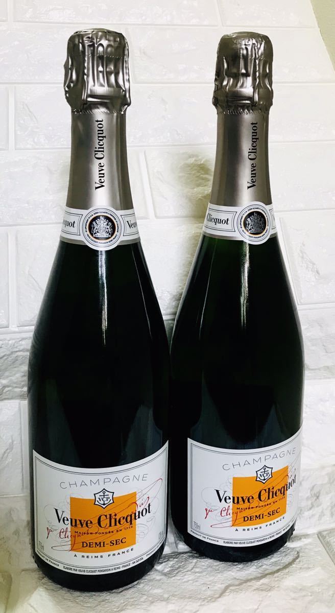 驚きの破格値，限定SALE Veuve Clicquot Demi Sec 2本セット ヴーヴクリコ シャンパン 750ml ２本 Champagne(フランス)｜売買されたオークション情報、yahooの商品情報をアーカイブ公開 - オークファン 白