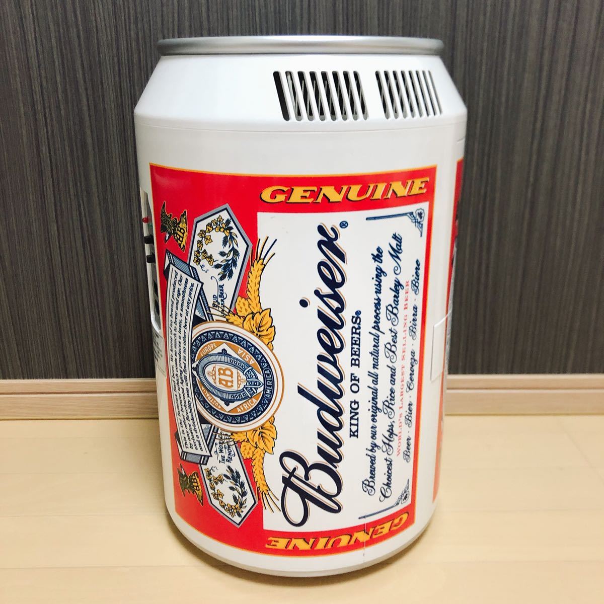 バドワイザー 缶型保温冷庫 冷蔵庫 Budweiser レトロ アンティークの 