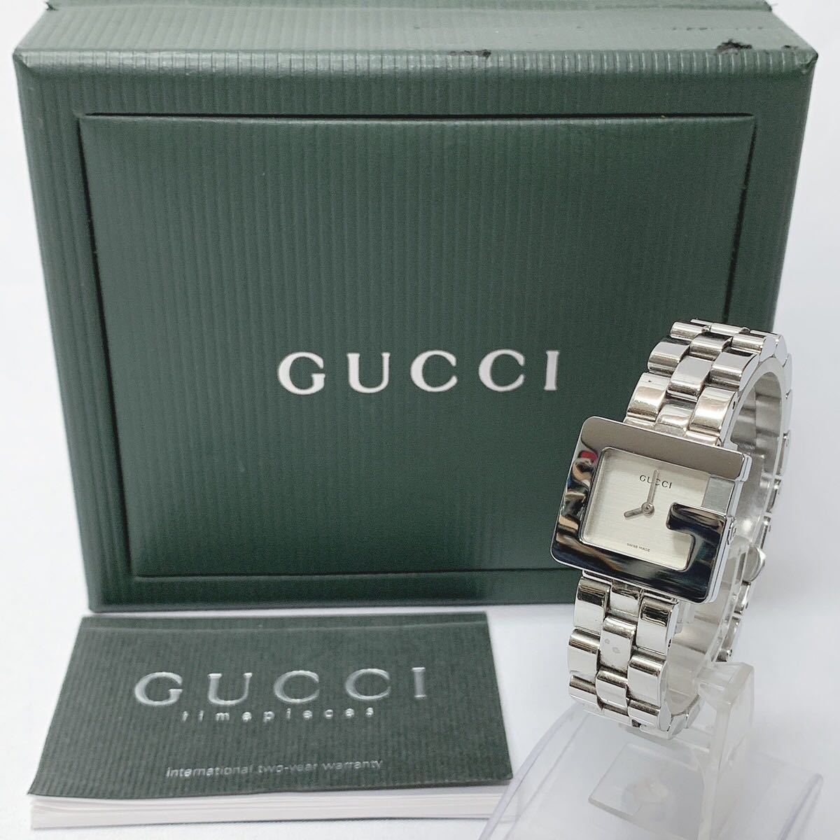 GUCCI 美品 グッチ Gウオッチ クォーツ 3600L レディース腕時計 箱