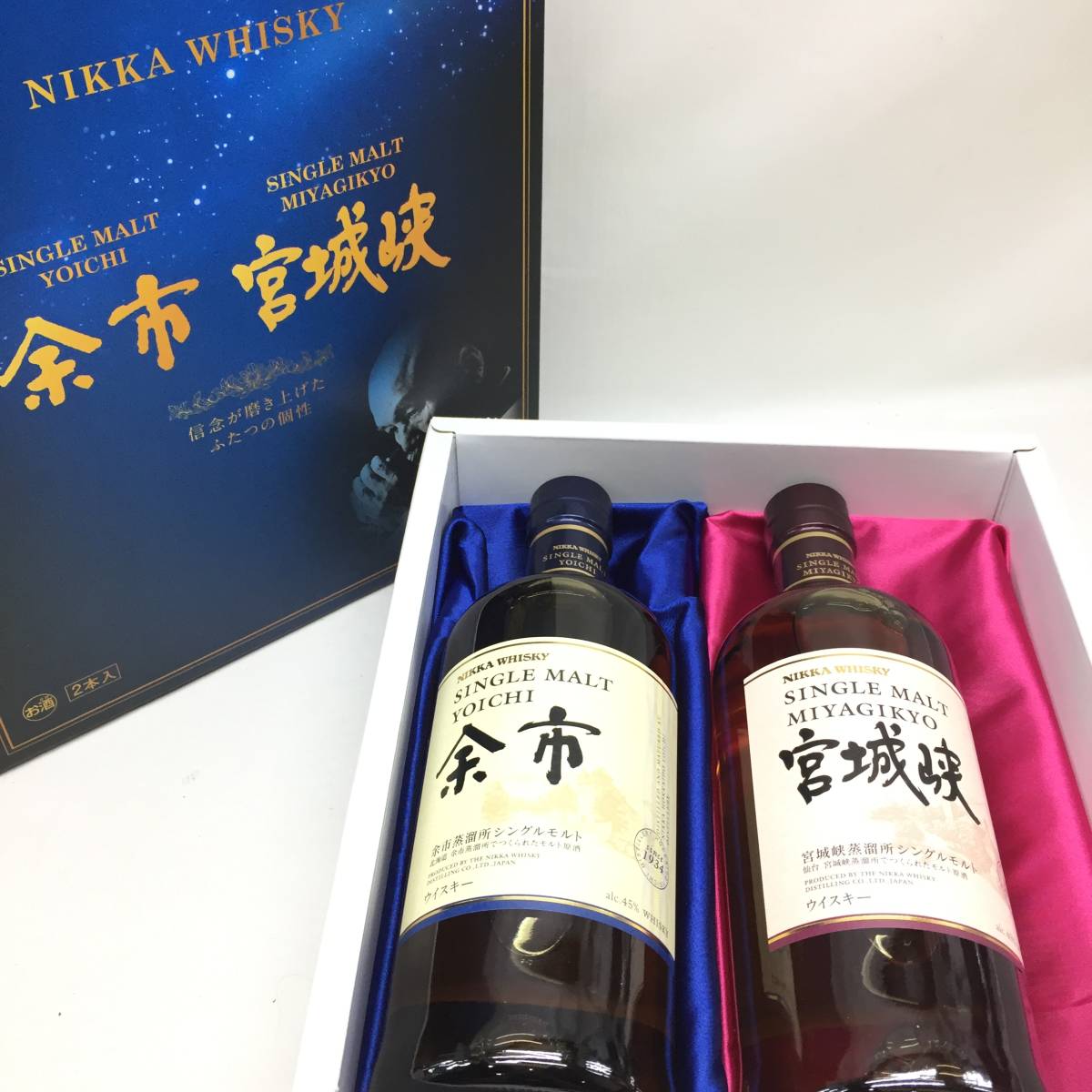  未開栓 NIKKA ニッカ 余市 宮城峡 2本セット シングルモルト Whisky ウイスキー アルコール分45％ 容量700ml 酒 DE0(日本)｜売買されたオークション情報、yahooの商品情報をアーカイブ公開 - オーク 日本