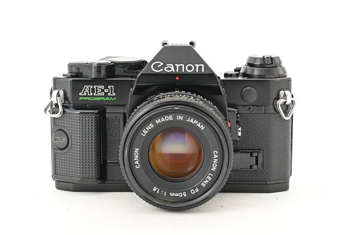 03138cmrk ◇ Canon キヤノン AE-1P PROGRAM + New FD 50mm F1.8 MF