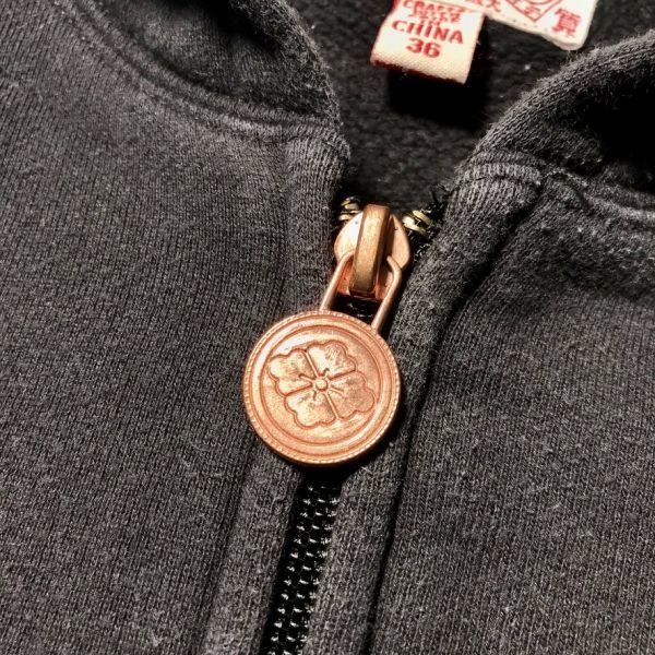 希少 エヴィス EVISU 背面 カモメ ペイント スウェット パーカー