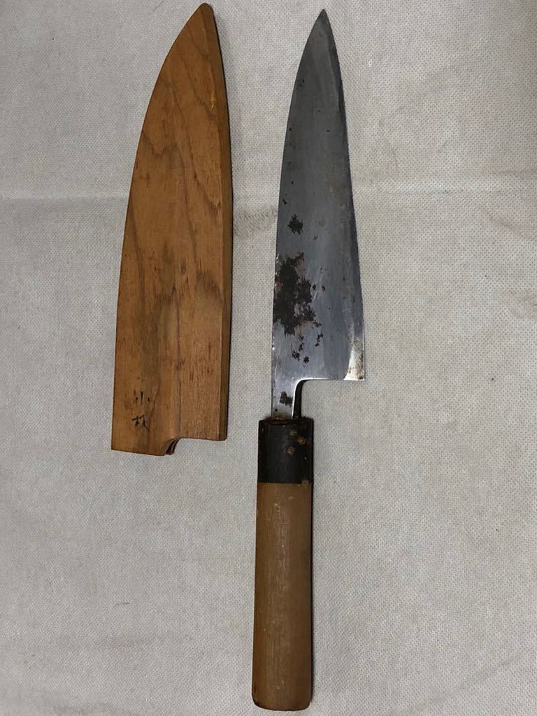 3054 送料無料 正本 包丁 サイズ約 全長33cm 刃長17.5cm 純鋼誂品柳刃