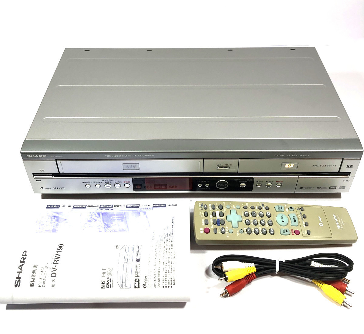 美品】シャープ DV-RW190 VHS/DVD一体型ビデオデッキ big】極美品SHARP