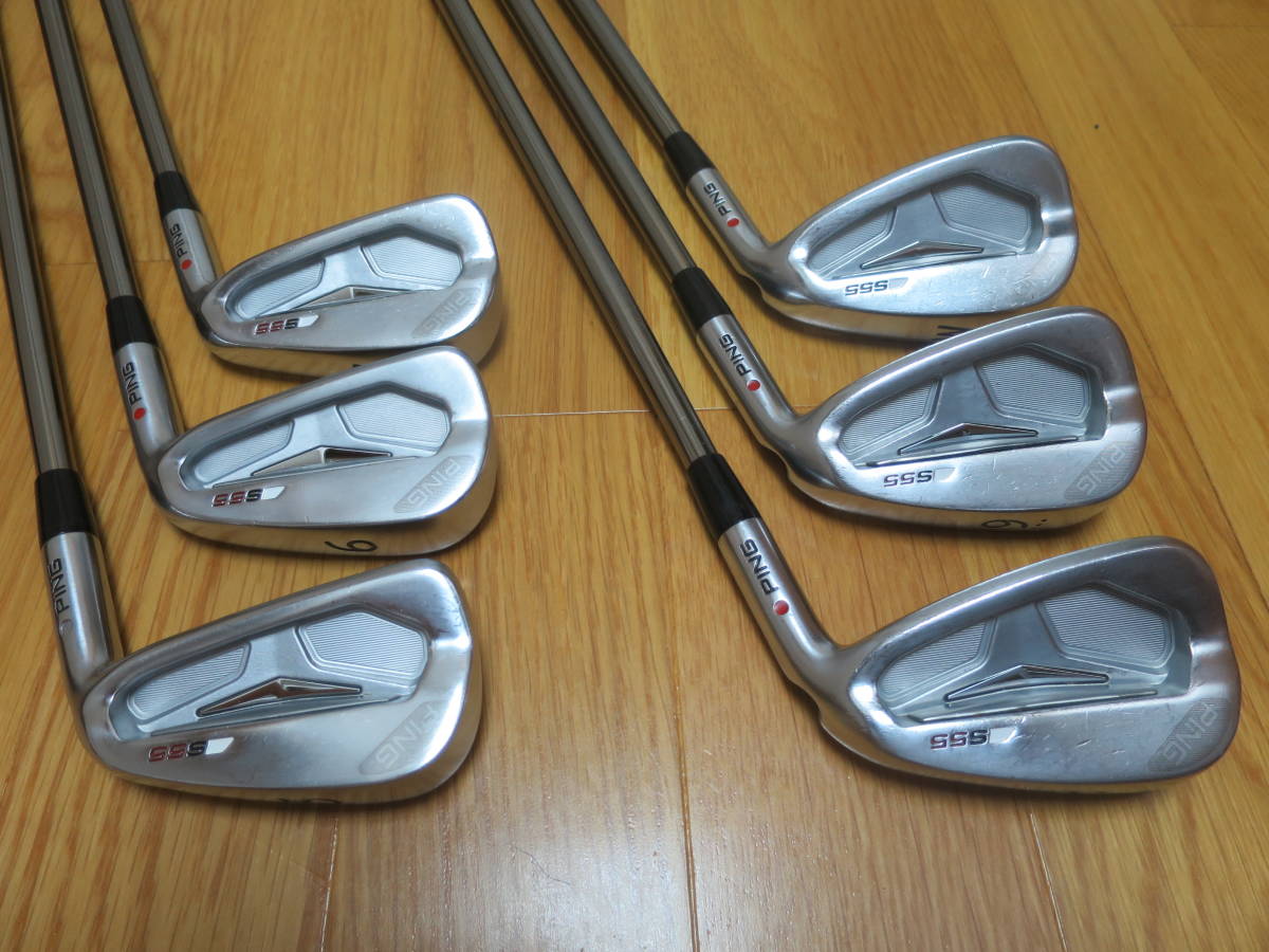 お得，正規品 PING S55 5I-9I W UST MAMIYA RECOIL 110 F4 RED / ピン Ｓ５５ マミヤ リコイル １１０Ｆ４ カーボンシャフト 赤 ６本セット 良品(ピン)｜売買されたオークション情報、yahooの商品情報をアーカイブ公開 - 男性右きき用