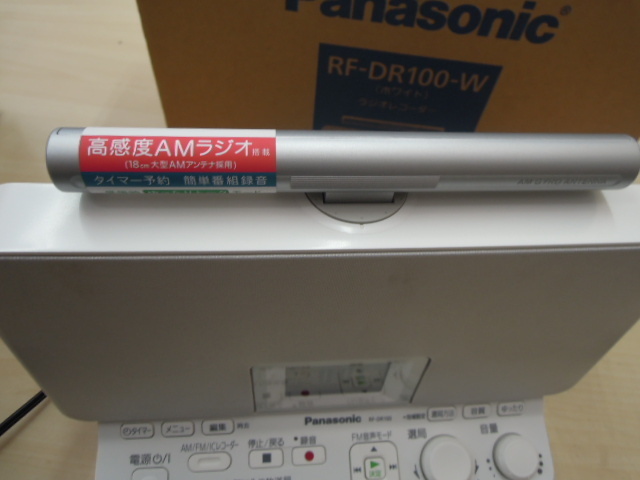Panasonic ラジオレコーダー RF-DR100 2014年製 動作確認済 ホワイト 中古