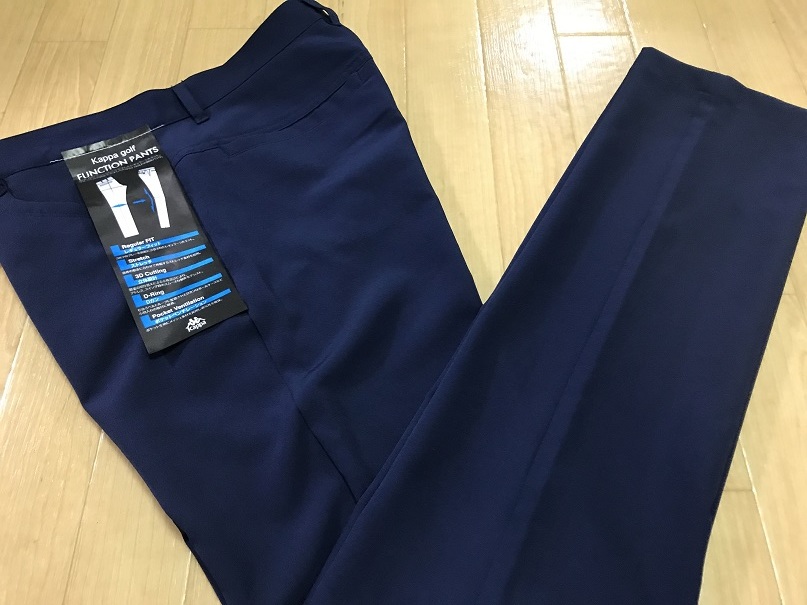 定番，新品 Kappa GOLF カッパ ゴルフ レギュラーフィット ロングパンツ KGA12PA01 NV ７８(78cm～)｜売買されたオークション情報、yahooの商品情報をアーカイブ公開 - オークファン パンツ、スラックス