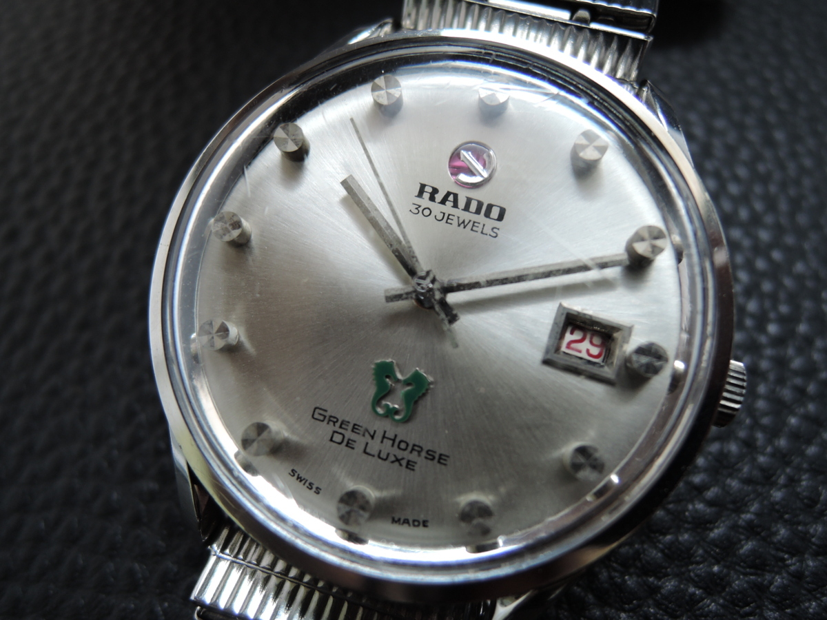 ☆1円～ ラドー Rado グリーンホース デラックス 11750 メンズ 自動 