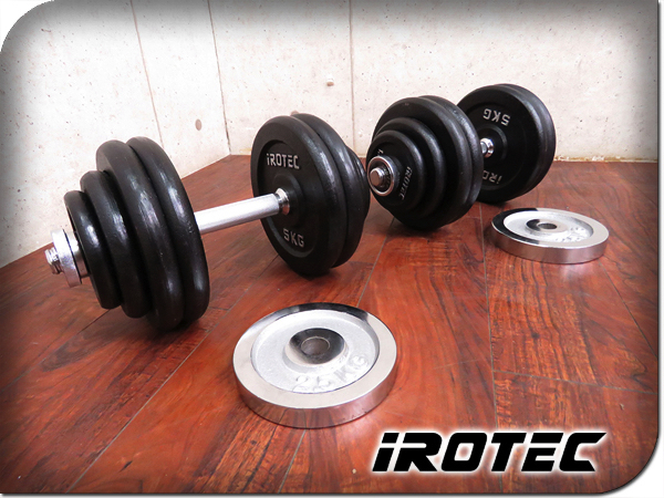  iROTEC 高級 アイアンダンベル 合計60kg トレーニング ダンベル2個セット sww118f(バーベル、ダンベル)｜売買されたオークション情報、yahooの商品情報をアーカイブ公開 - オークファン バーベル、ダンベル