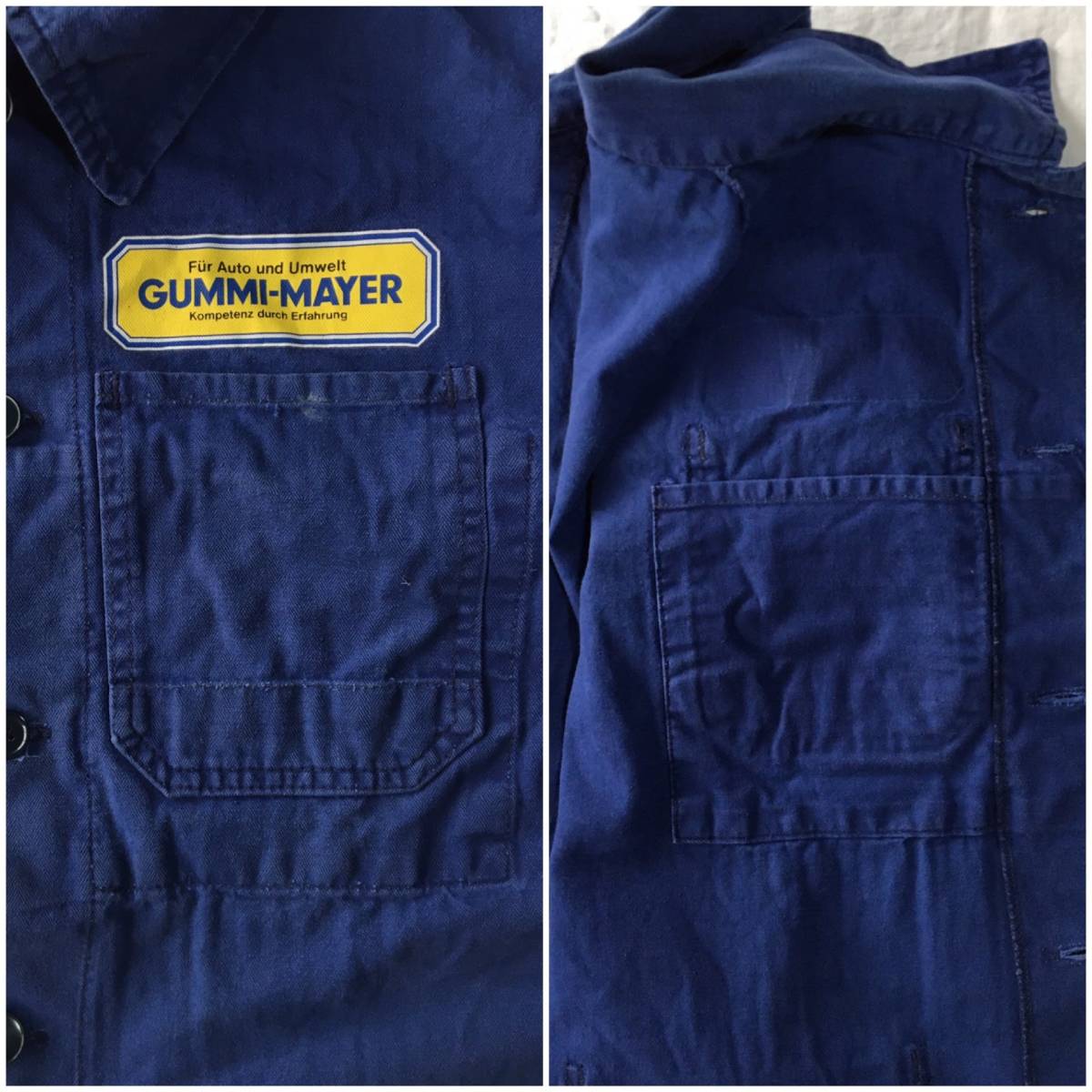 ヴィンテージ ヘリンボーン カバーオール 1980年代　ユーロワーク ヨーロッパヴィンテージ 1980's フレンチワークジャケット