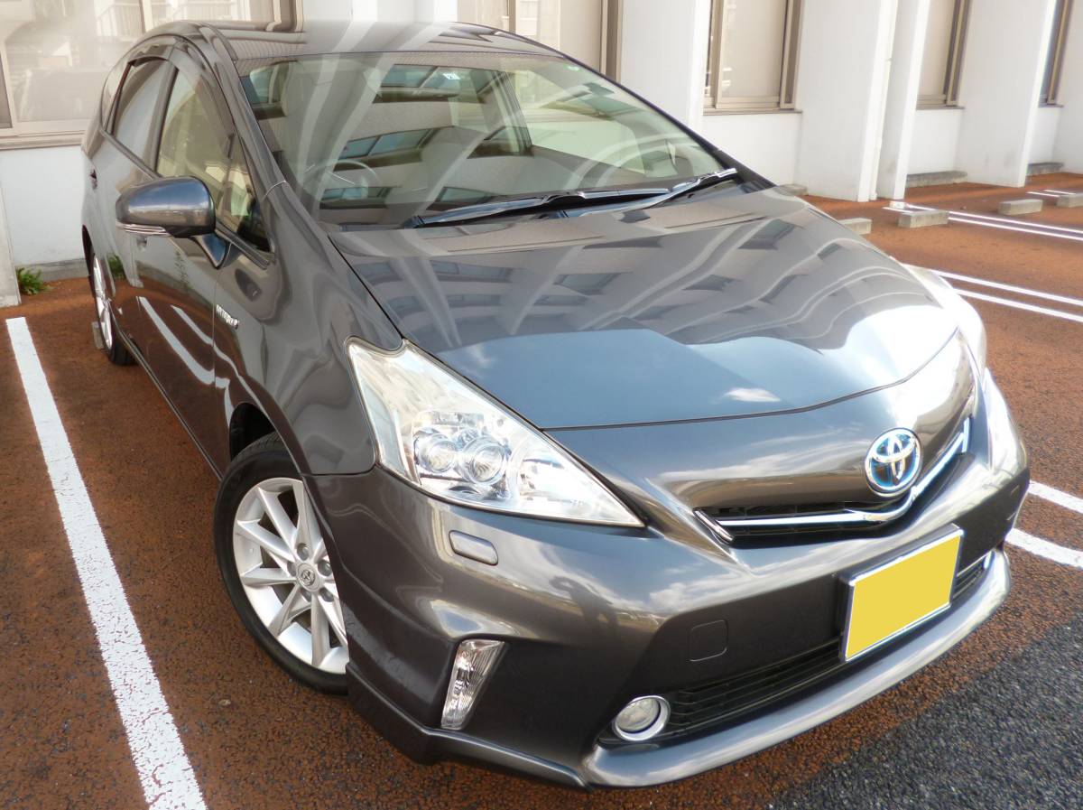 ☆H25年 プリウスα Sツーリングセレクション 【修復無/車検 4年2月 