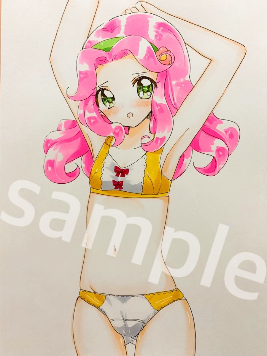 手描きイラスト B5 同人 魔法つかいプリキュア 花海ことは キュアフェリーチェ 初めてのブラ 手描きイラスト 売買されたオークション情報 Yahooの商品情報をアーカイブ公開 オークファン Aucfan Com