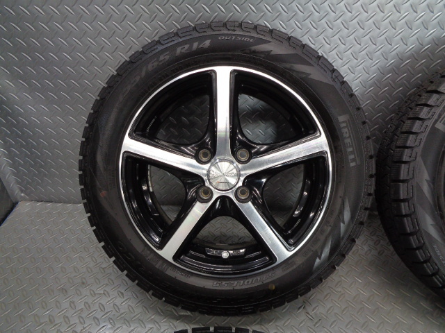ヨコハマ マッドタイヤ 155/65R14 4本セット 22年式 バリ山 車 【22年