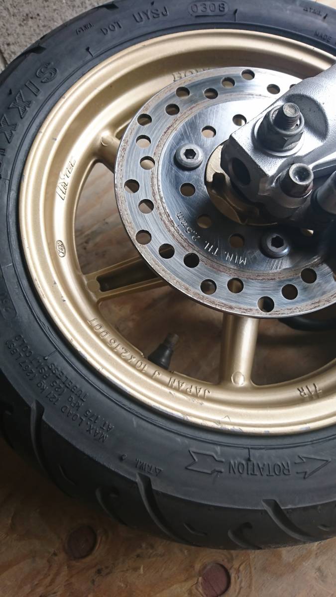 ライブディオZX ステム フロントフォーク ブレーキ周り 前後ホイール足