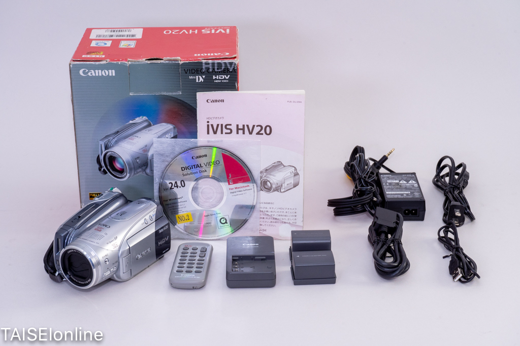 激安 ショップ店舗 Canon iVIS HV20 HDビデオカメラ HDV 箱・付属品