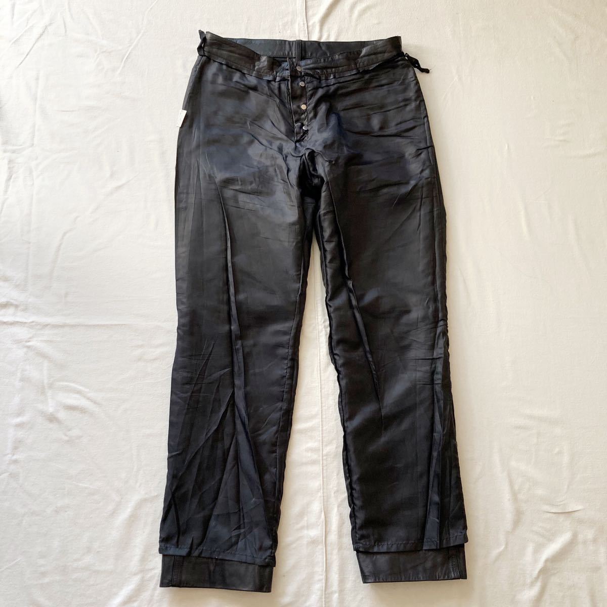 agnes b. homme レザーパンツ 40 アーカイブ ヴィンテージ 90s agnes b homme. アニエスベー オム カウハイド レザー パンツ 40