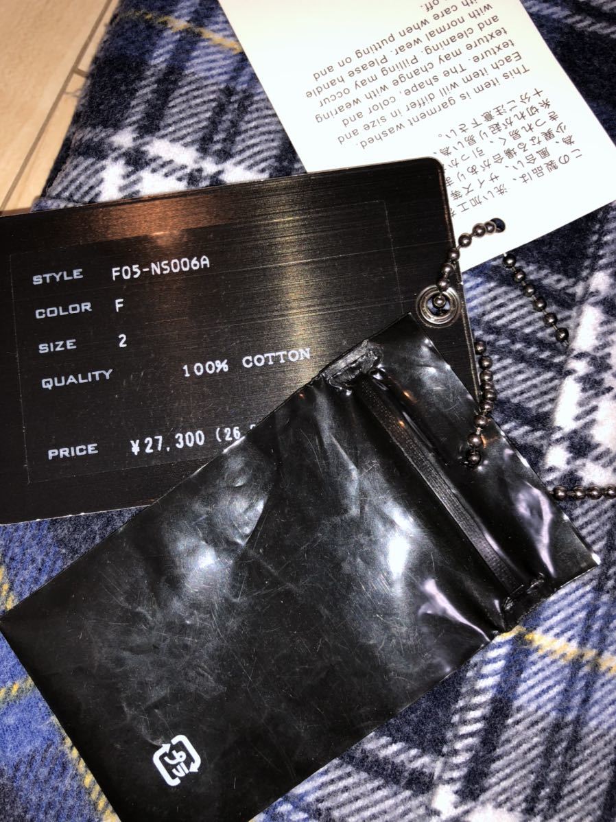 ナンバーナインNUMBER(N)INE 05AW THS期ハイスト期転写ネルシャツ