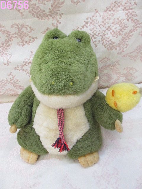 O6756S こんにちわに ひよこ セキグチ レトロ ワニ ぬいぐるみ レア