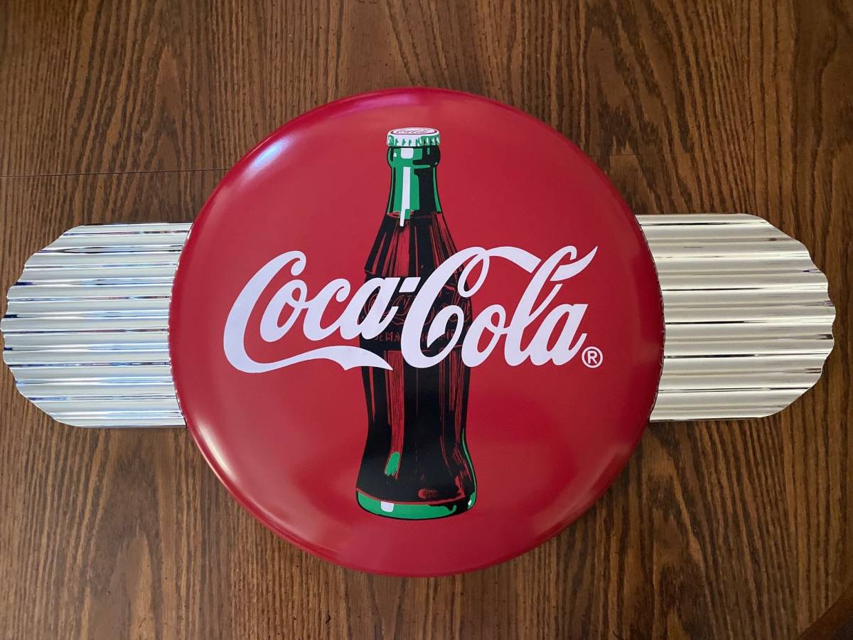 【大型・貴重・美品・入手困難】コカコーラ コーラ Coca-Cola 看板 羽 