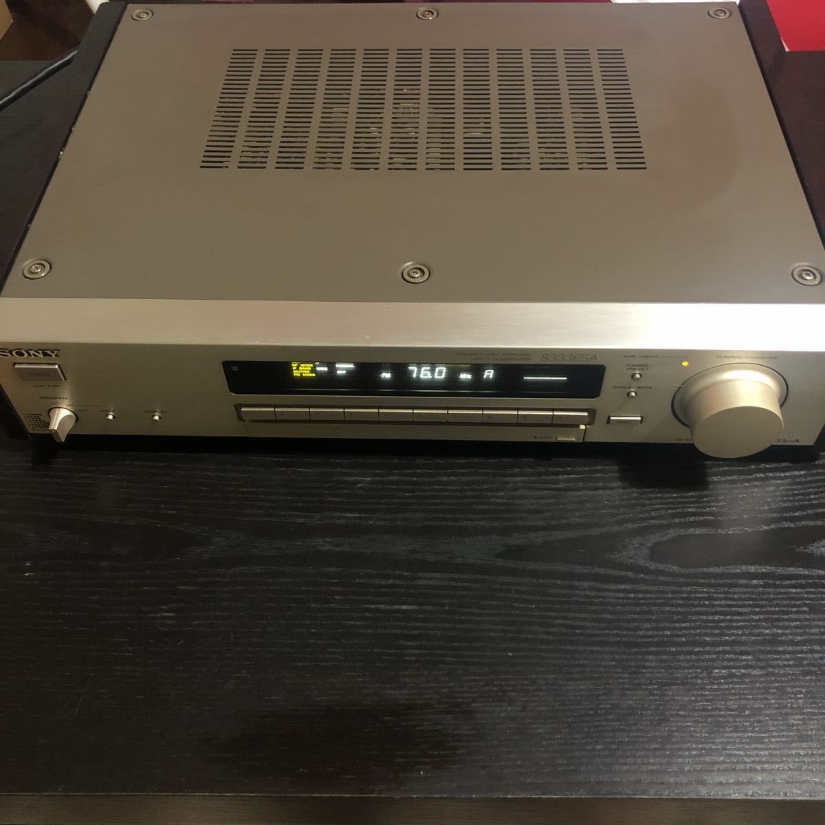 中古 FM/AMチューナー SONY ST-S333ESA ラジオ 受信機[r+]98319 中古