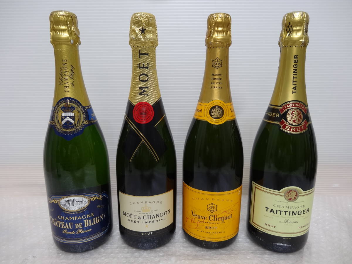 人気定番，得価 シャンパン 発泡性果実酒 まとめて シャトー ド ブリニー MOET&CHANDON ヴーヴ クリコ TAITTINGER(その他)｜売買されたオークション情報、yahooの商品情報をアーカイブ公開 - オークファン スパークリング
