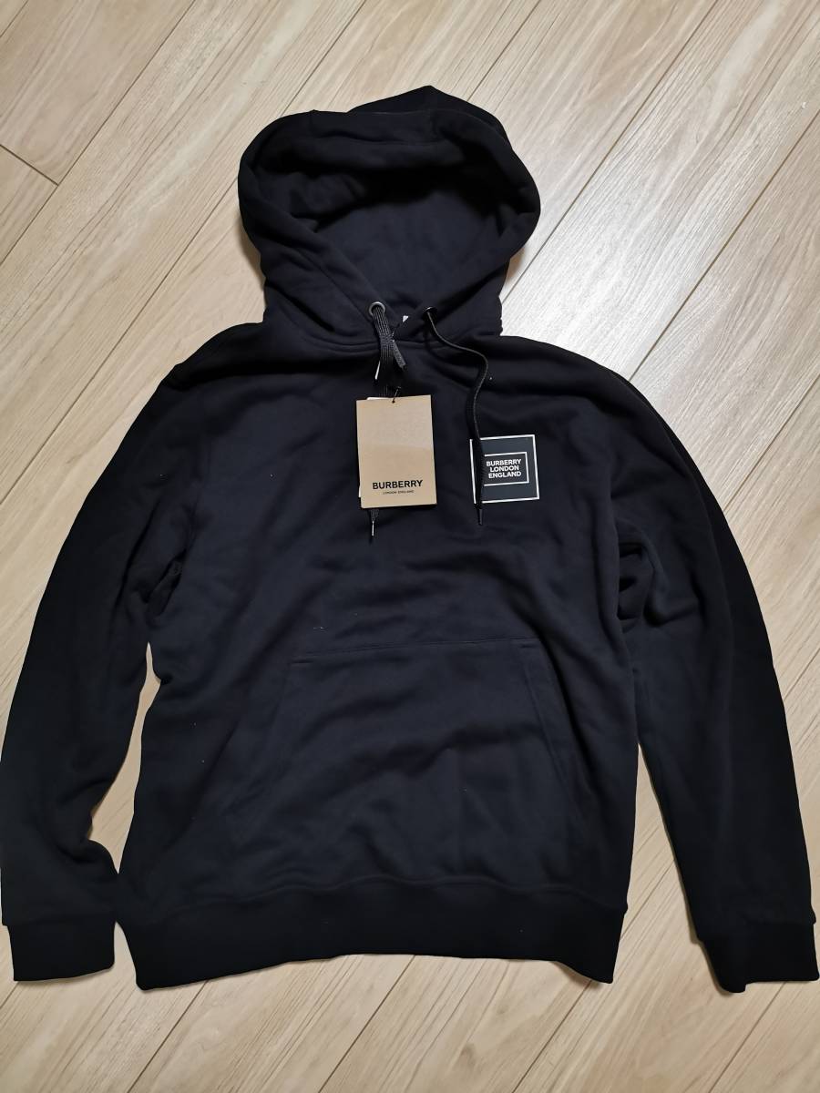 新品2020SS BURBERRY バーバリー 黒 パーカー フーディー ブラック M