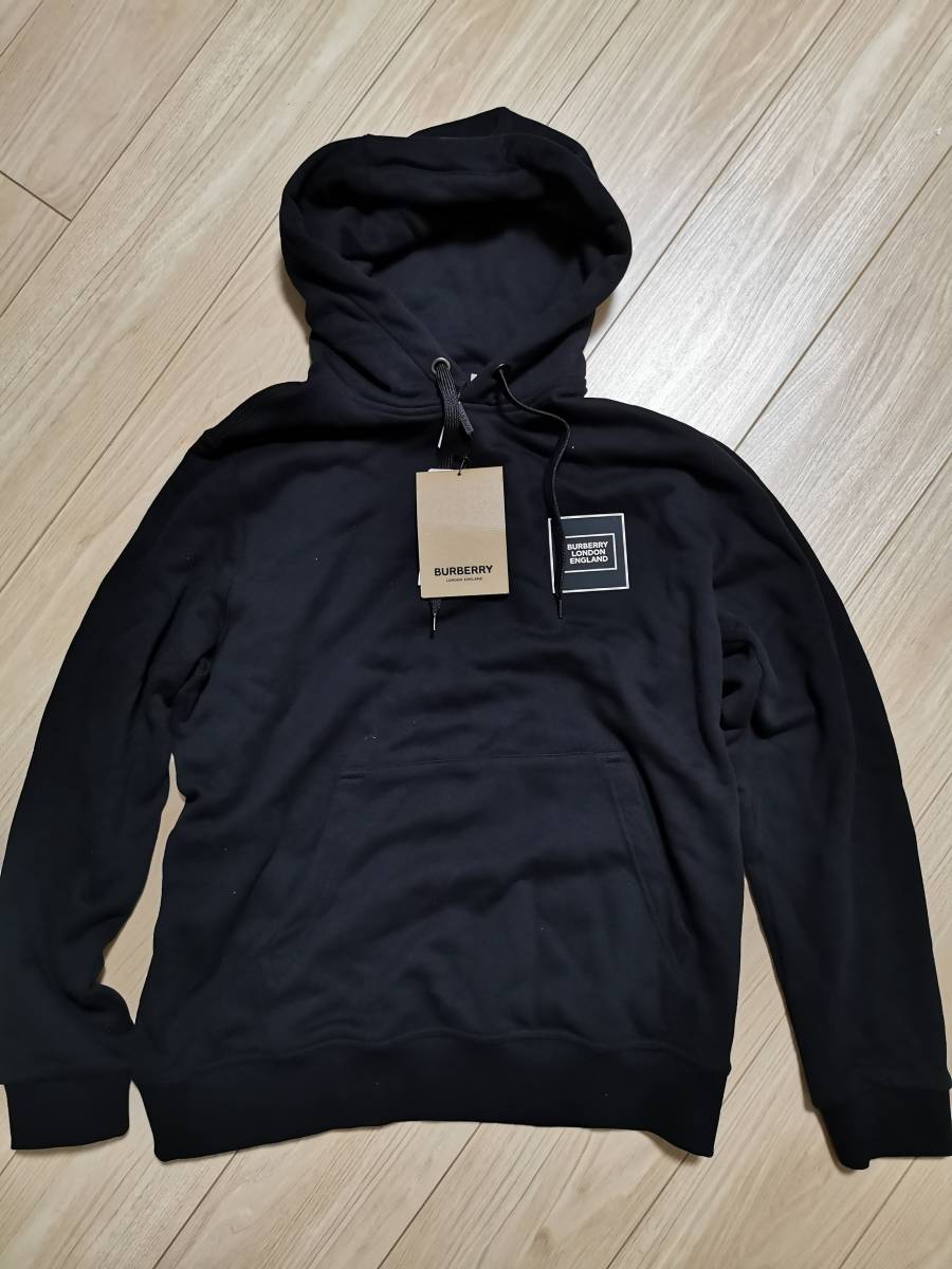 新品2020SS BURBERRY バーバリー 黒 パーカー フーディー ブラック M