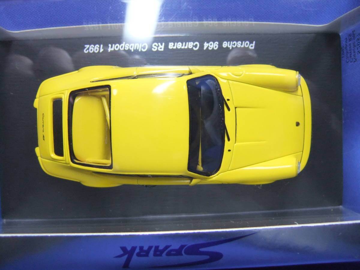 0 RS 1⁄43 ポルシェ 1 (964) Carrera | Porsche 1:43 Spark ブルー カレラ