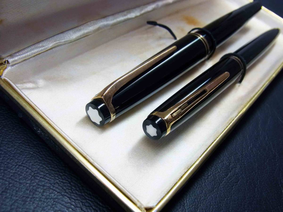 お値下げ❗️MONT BLANC 万年筆 NO.22とボールペンNO.28 古万年筆 ボールペン Montblanc No28 No22