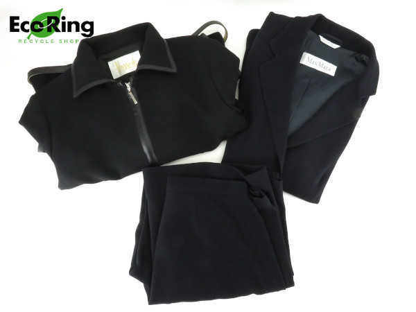 【お買い得，HOT】 1円 マックスマーラ ハロッズ パンツスーツ ジャケット 計2点セット ブラック AP117(ボトムス)｜売買されたオークション情報、yahooの商品情報をアーカイブ公開 - オークファン ボトムス