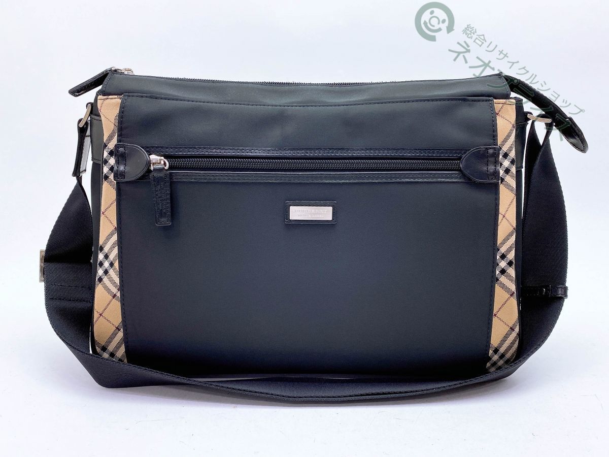 ◇Y2187 BURBERRY バーバリー ノバチェック柄 ナイロン キャンバス