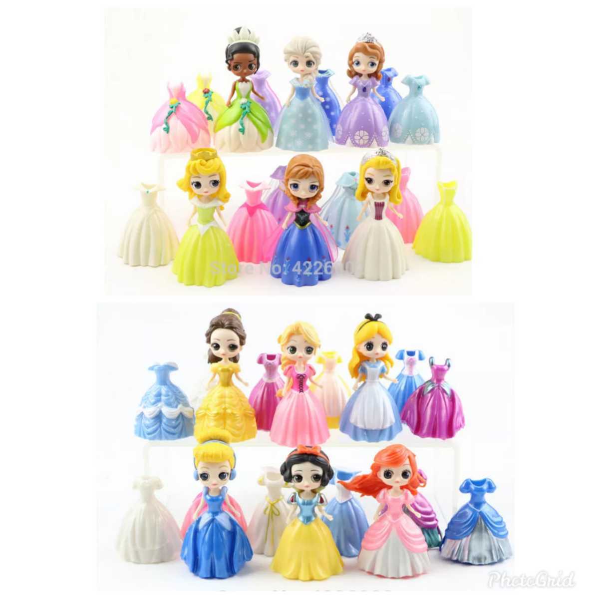 豊富な，限定SALE プリンセスクリップフィギュア１２体セット ディズニープリンセス 着せ替え人形(ディズニー)｜売買されたオークション情報、yahooの商品情報をアーカイブ公開 - オークファン その他