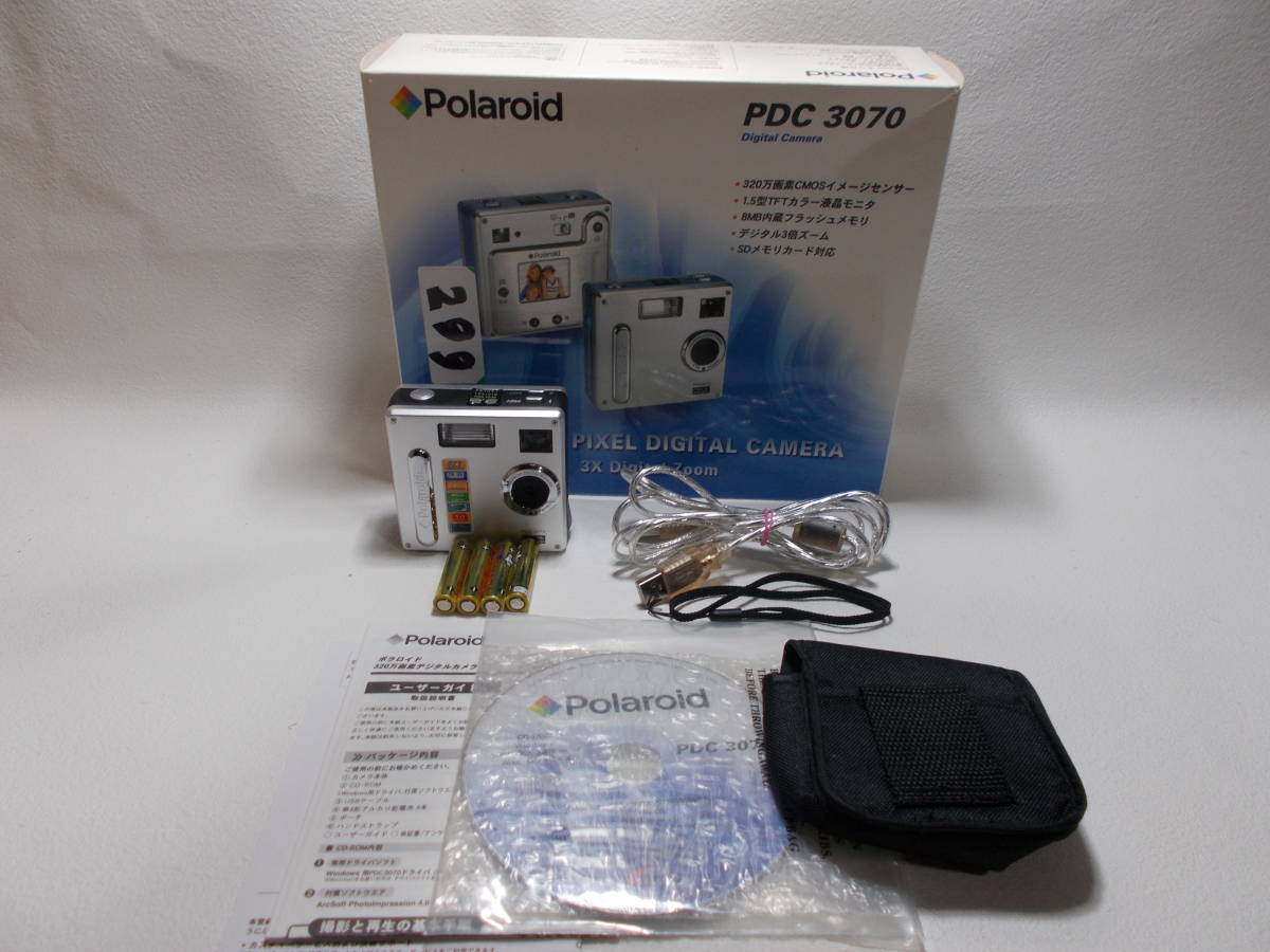 Polaroid pdc-3070 3.2メガピクセルデジタルカメラ 中古良品 d-8