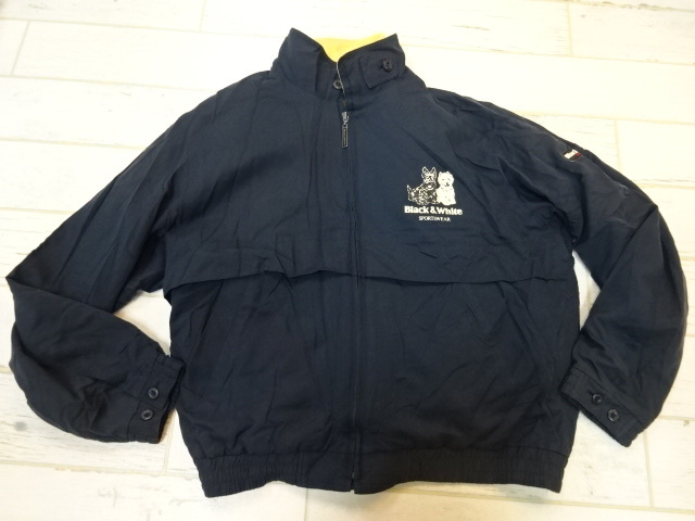  O-20 ブラック＆ホワイト ライナー＝フリース ジップ ナイロンブルゾン/JKT(その他)｜売買されたオークション情報、yahooの商品情報をアーカイブ公開 - オークファン ジャンパー、ジャケット