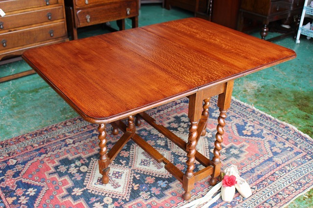 イギリスアンティーク家具 ゲートレッグテーブル サザーランドテーブル