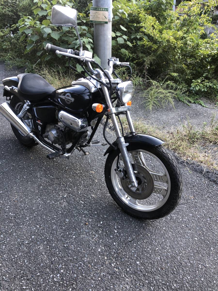 ホンダ 茨城 マグナ50 AC13 人気の黒 アメリカン 4スト