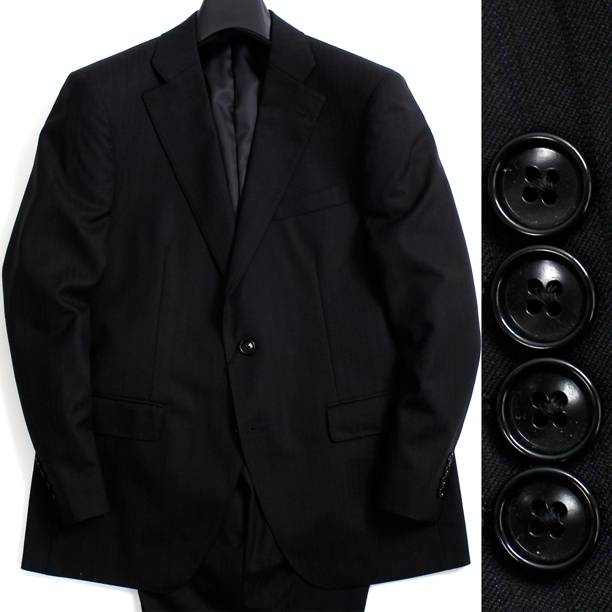 国内配送 新品 D'URBAN ダーバン サージウール シングルスーツ AB5