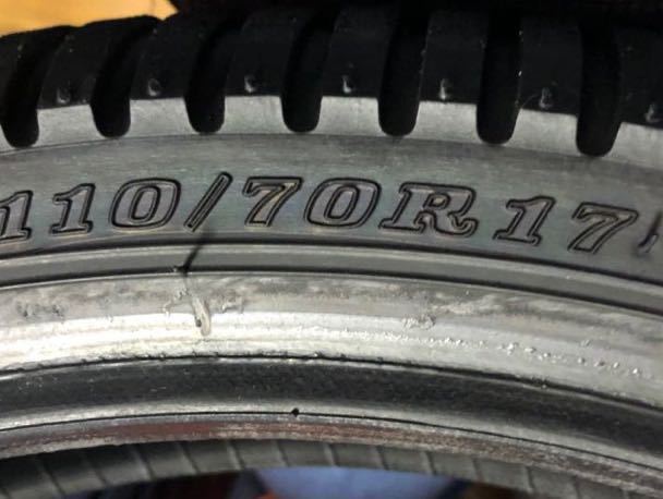 中古ダンロップsport maxα-13SP 110 150前後セットCBR250R RR R-25 ninja250_7