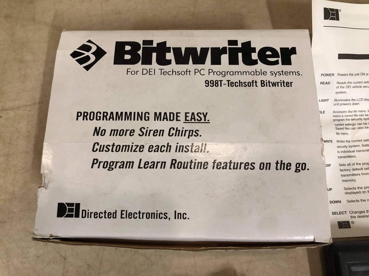 998T Bitwriter DEI ビットライター セキュリティ viper 公式通販 