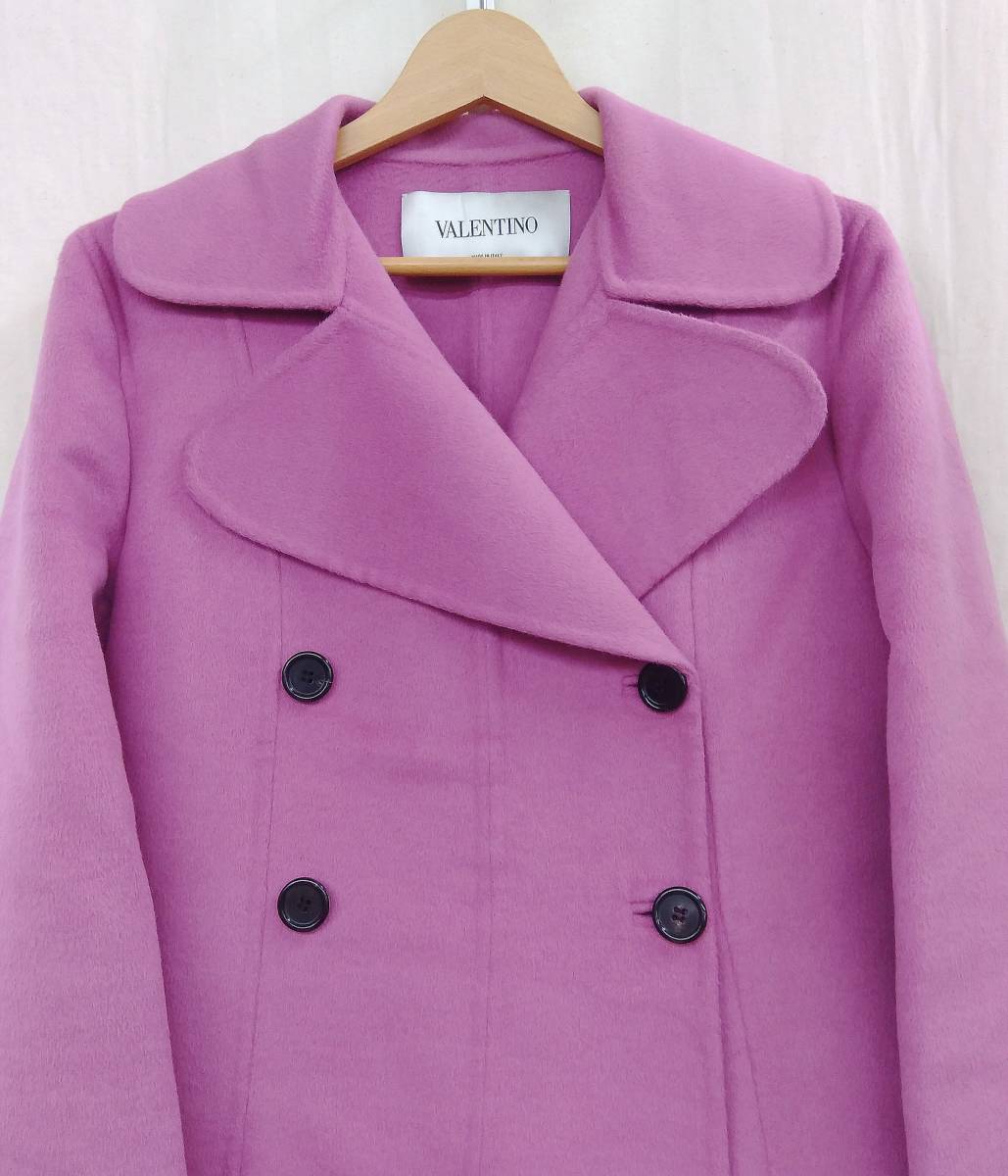 VALENTINO ヴァレンティノ レディース ロングピーコート 42Sサイズ 
